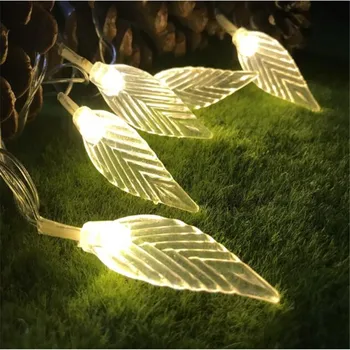 

7.5M 50led string light leaf Pendant Light Fairy Curtain Light home party bedroom patio wedding Garden Christmas Tree decoration