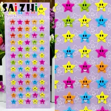 Saizhi 1 pcs 3D Puffy Bubble Mixed Star Cartoon Cute Stickers For Notebook Skateboard Bicycle Laptop Children Boy Girl Toy