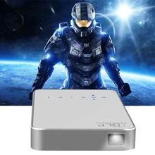 Mini Portable Video Projectors Android 4.4 Touch Screen Interaction LED DLP Projector 1080P Wifi HDMI Home Projector