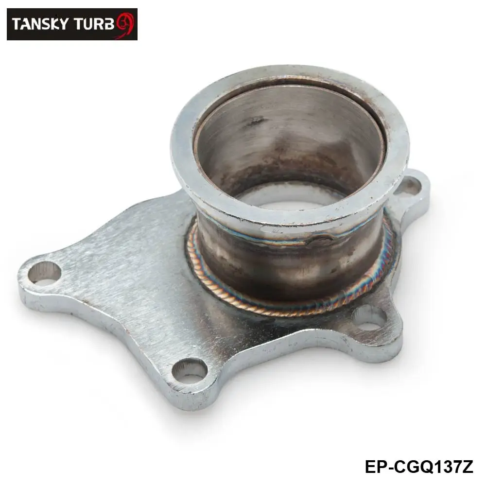 TANSKY -Steel Adaptor for T3/T4 5Bolt to 2.5" V-Band Flange fits For Toyota Acura Honda BMW EP-CGQ137Z