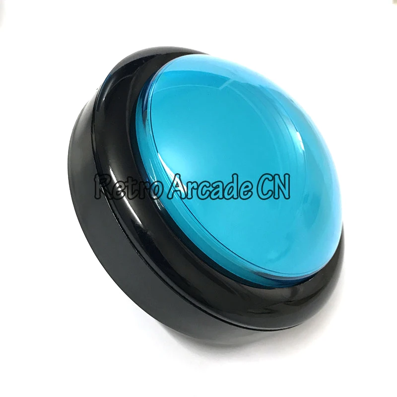 US $493.99 Wholesale 100pcs 100mm Arcade big round 12v Illuminated Led Push Button with Microswitch DIY game machine parts