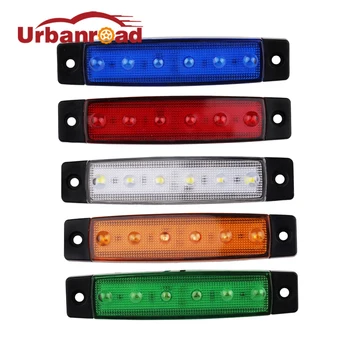 

1pc 24V 6 SMD LED trailer indicator truck side marker clearance lights Lamps Front Rear external Lights