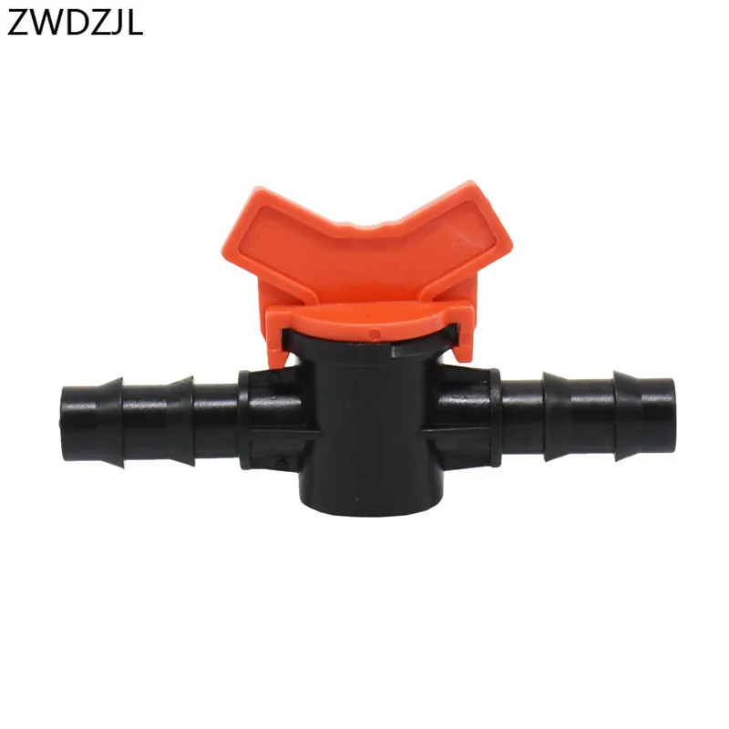 

Garden irrigation hose tap 16mm irrigation valve 5/8 Mini Valve 2 way tap waterstop connectors barb Drip adapter 1pcs