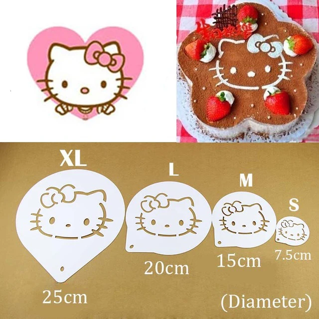 

Cute Kitty Cat Foam Coffee Barista Stencils Template Strew Pad Duster Spray Mold.Creative Tools For Cappuccino,Cookie,Cake.etc