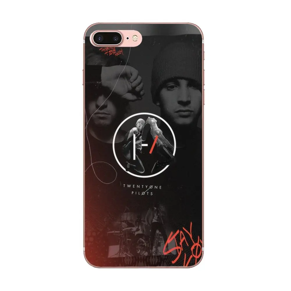Мягкий ТПУ протектор с логотипом Twenty One Pilots для Galaxy J1 J2 J3 J330 J4 J5 J6 J7 J730 J8 2015 2016 2017 2018