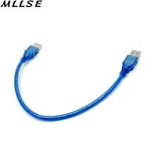 MLLSE 30CM High Speed Type USB2.0 A Male to B Male Printer Cable Adapter Converter Short Data Cord For Computer Laptop Printer