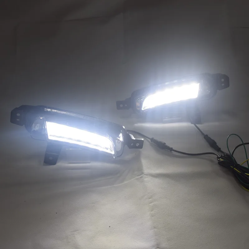  2Pcs Led Daytime Running Light For Suzuki Vitara 2015 2016 2017 2018 Turning Yellow Signal Relay Wa - 4000028586114