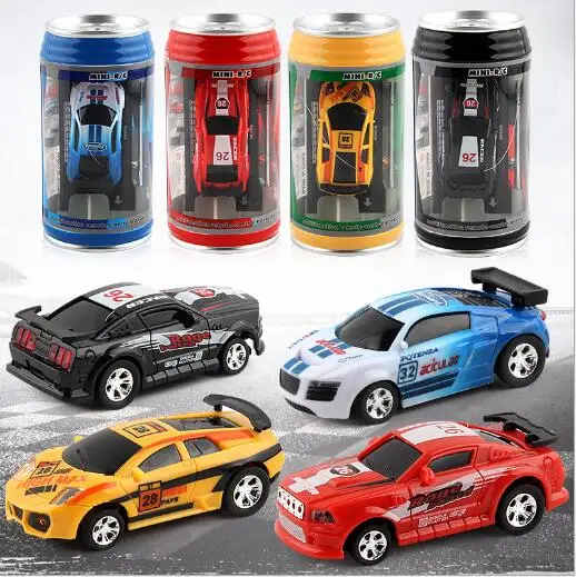 

Coke Can Mini RC Car Radio Remote Control Micro Racing Car 4 Frequencies Toy For Children 8 Colors Hot Sales 20KM/H YH1153
