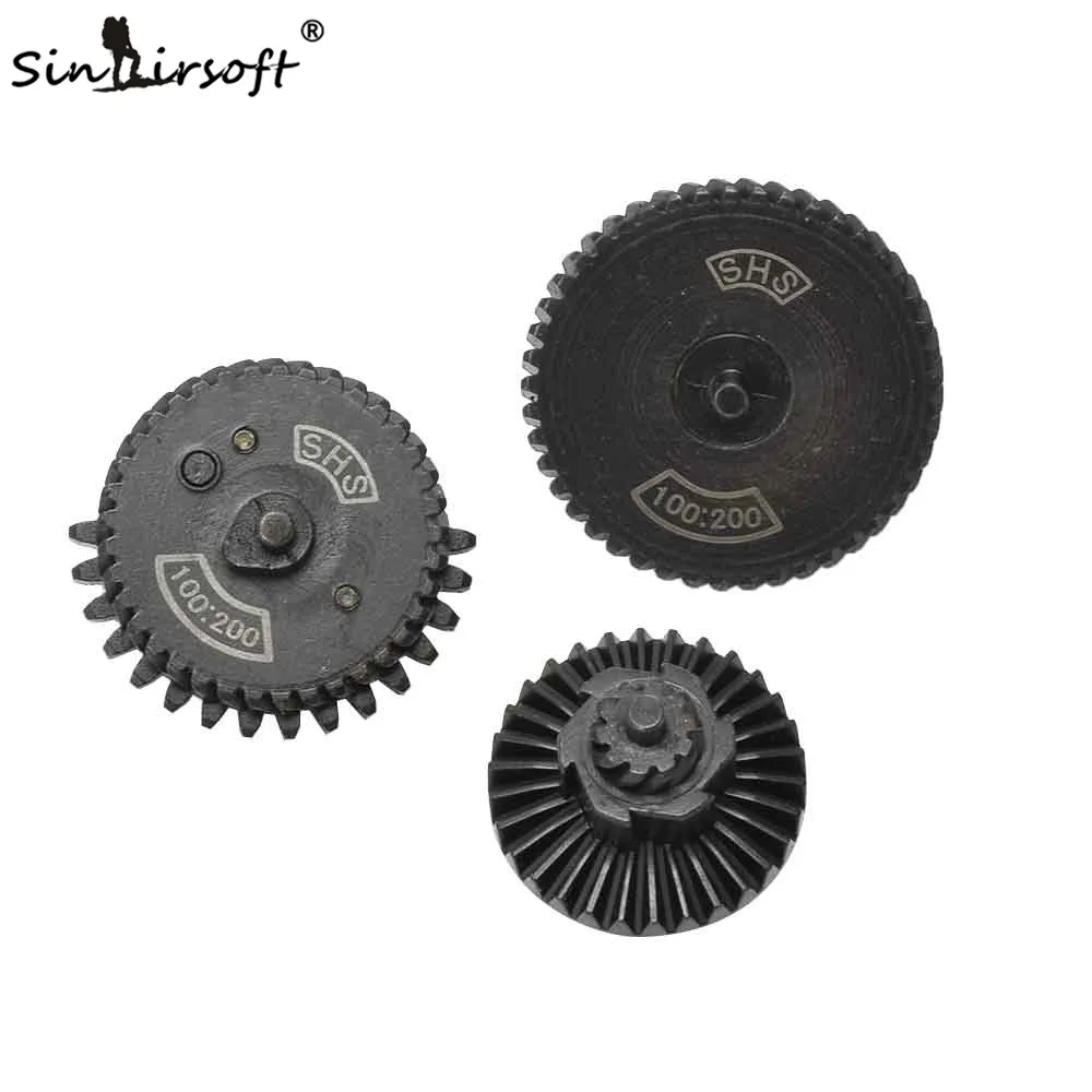 

SINAIRSOFT SHS 100:200 Reinforcement helical super torque Gear Set for Ver.2/3 AEG Gearbox Hunting Accessories SA1900F