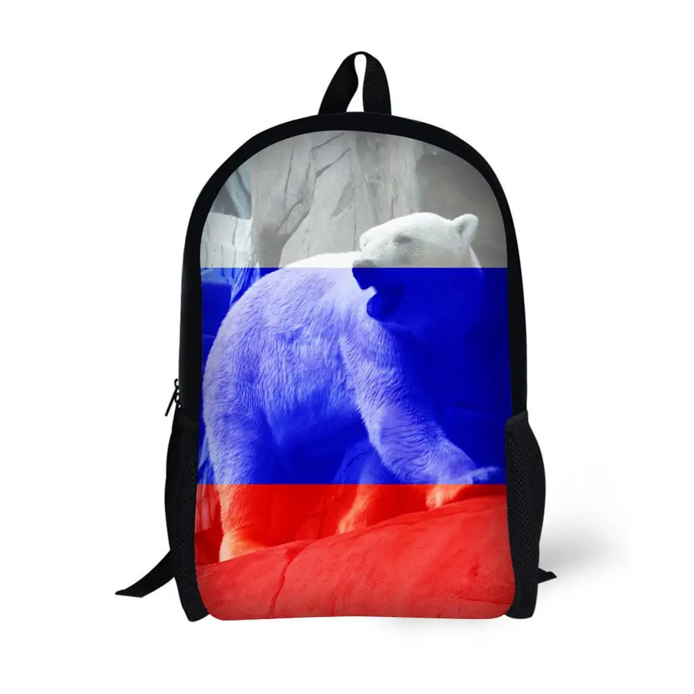 Рюкзак с принтом животных и флага детские школьные ранцы для подростков