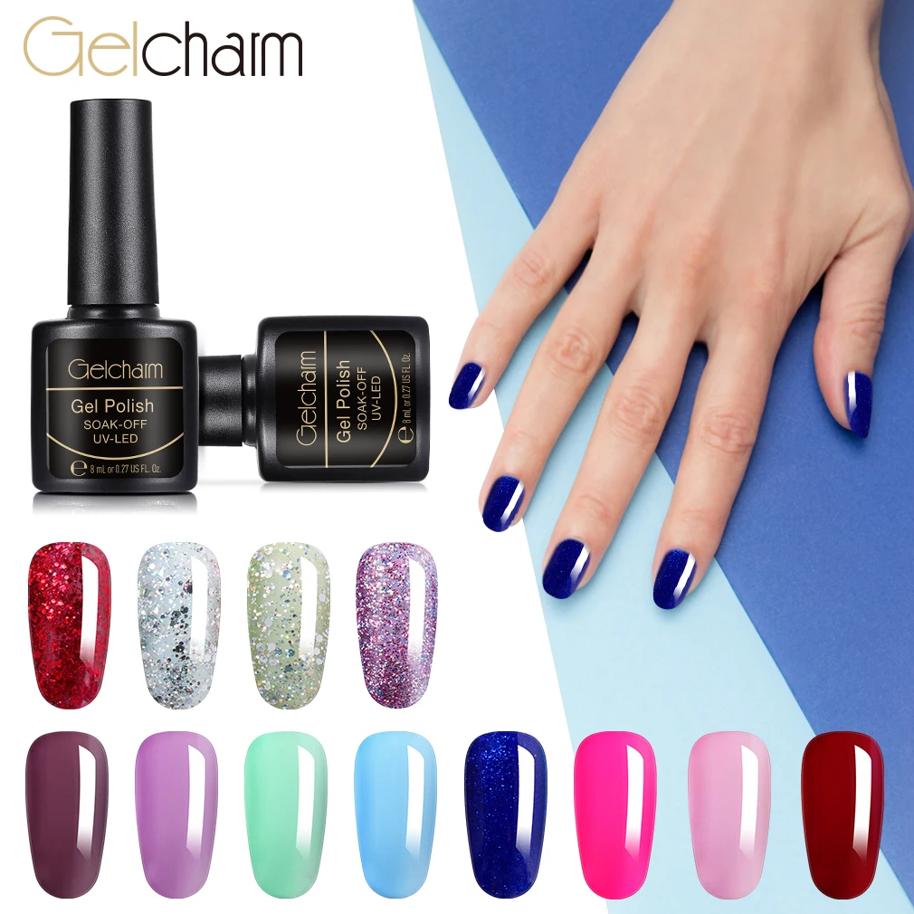 8ML Gel Nail Polish Soak Off UV LED Gel Varish Semi Permanent Hybrid Lucky Gel Polish Nail Art 
