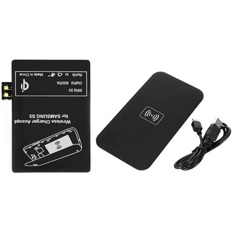 Universal Qi Wireless Charger Charging Pad Mat Receiver Kit For