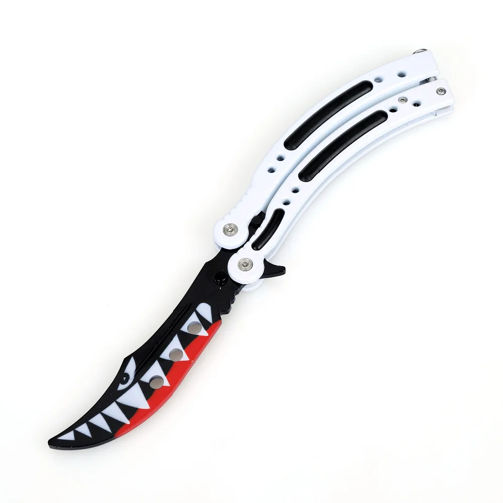 Swayboo складной нож бабочка в ноже выцветает doppler цвета игра бабочка тренировочный нож CS GO тренировочный нож не затачивается