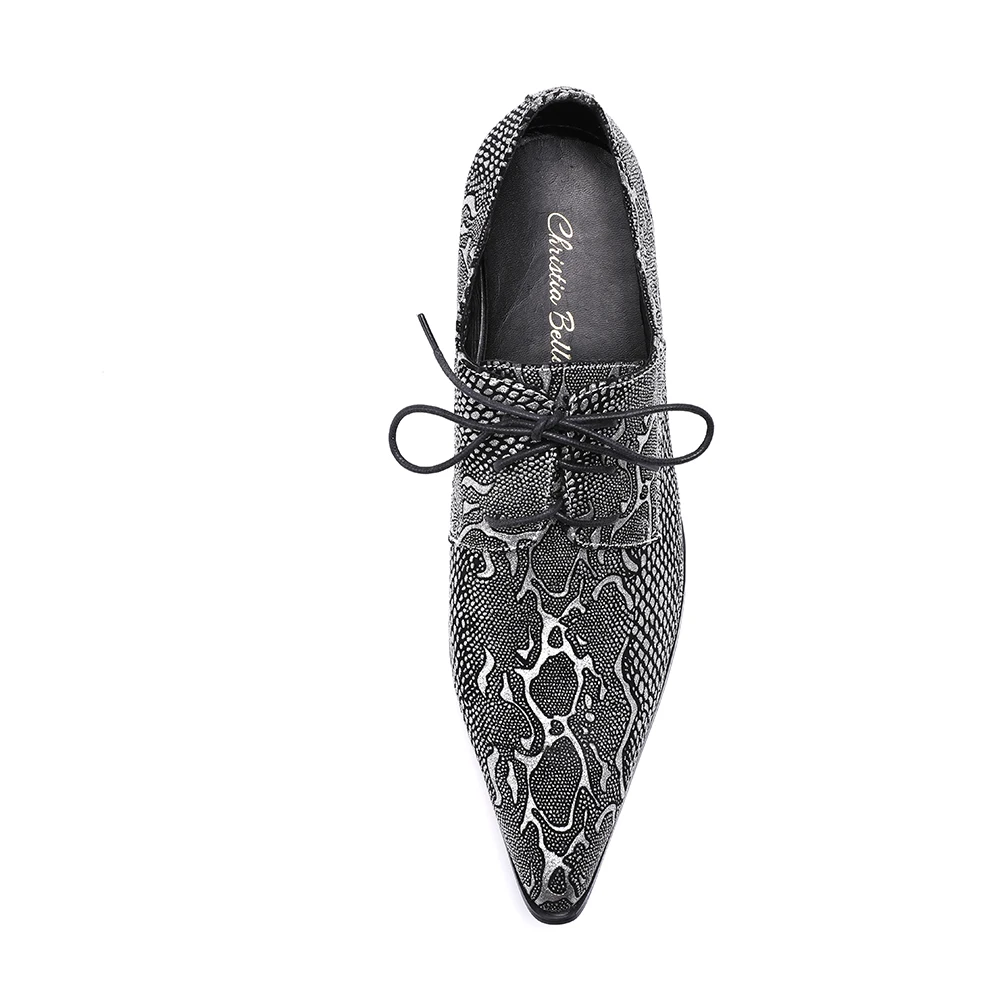 Christia Bella/Мужские модельные туфли с острым носком; мужские туфли из натуральной кожи на высоком каблуке; свадебные туфли; деловые Лоферы ручной работы
