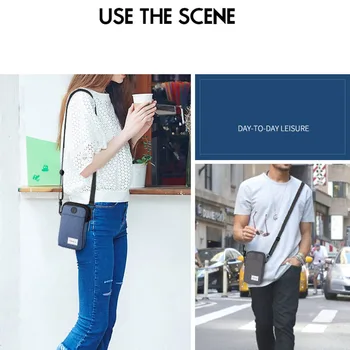 

Multifunctional Waist Bag Neck Hanging Bags Adjustable Belt Waterproof Phone Bags with Earphone Hole New