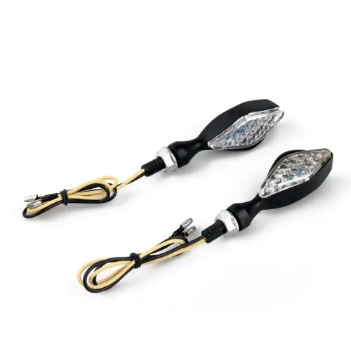 

New Hot 2 x 12 LED Flashing Lights Bulb Indicator Light Yellow DC 12V for Moto