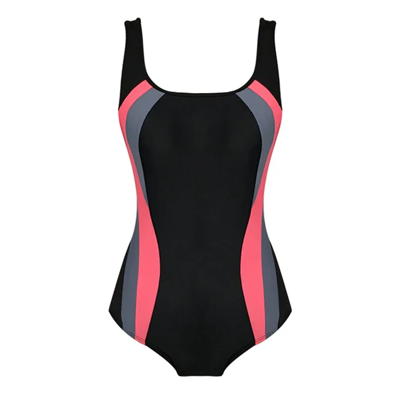 Patchwork-One-Piece-Swimsuit-Women-Striped-Sport-Swimwear-Female-Monokini-Black-Bodysuit-Training-Swim-Suit-Bathing