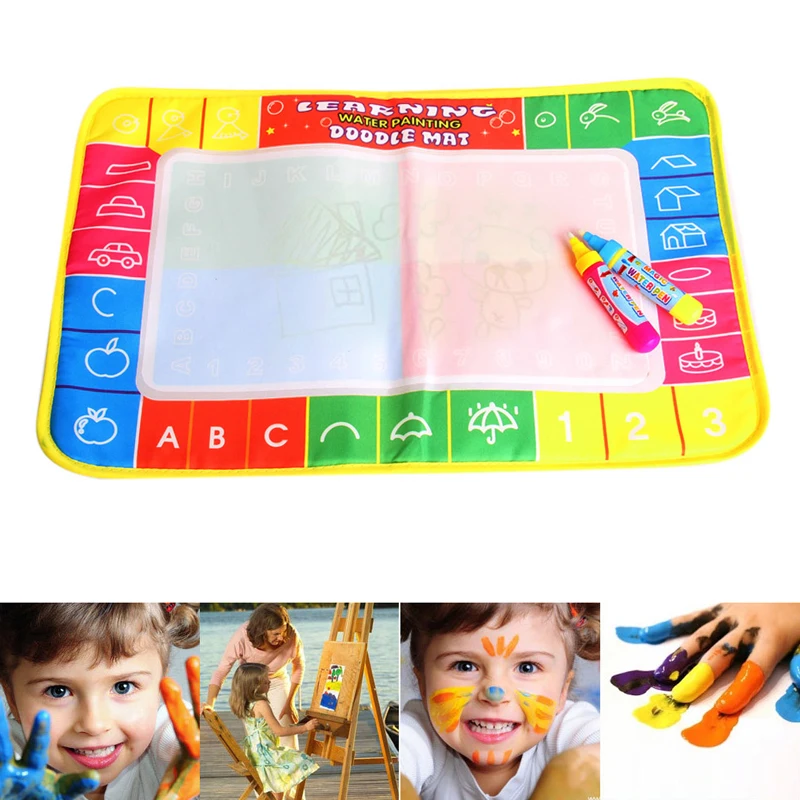 

Kids Water Writing Painting Drawing Cloth Mat Board Magic Pen Doodle Toy Gift