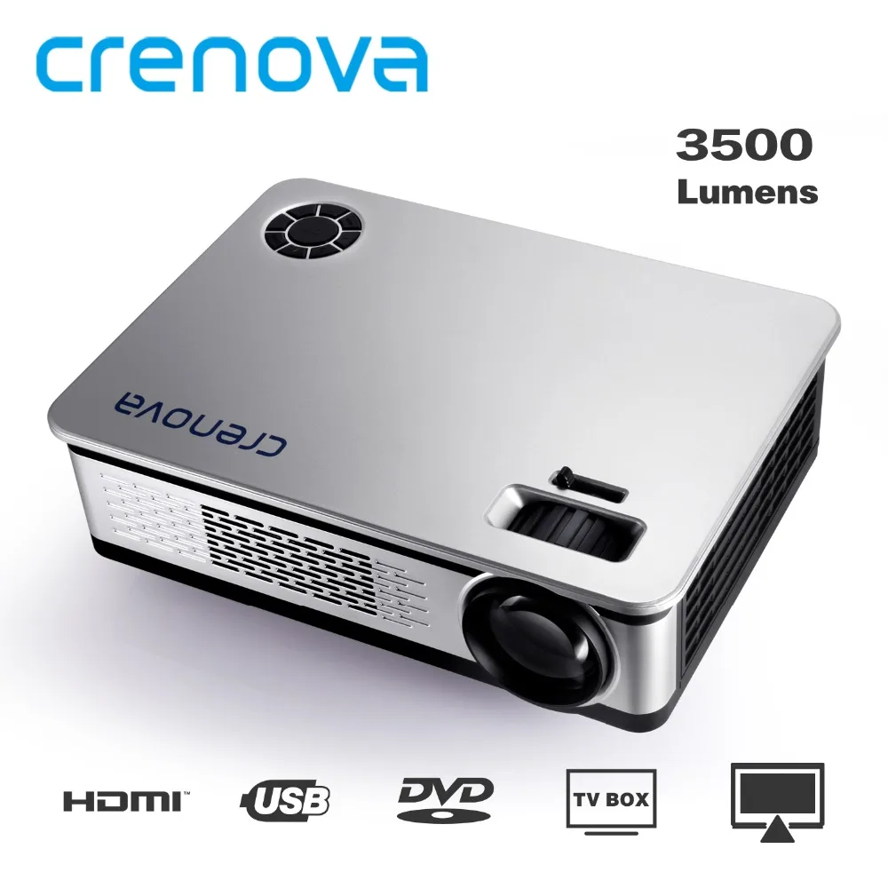 

CRENOVA Video Projector For Home Theater Movie Beamer Support 1920*1080p with AV VGA HDMI USB SD AUDIO 4500 Lumens Proyector