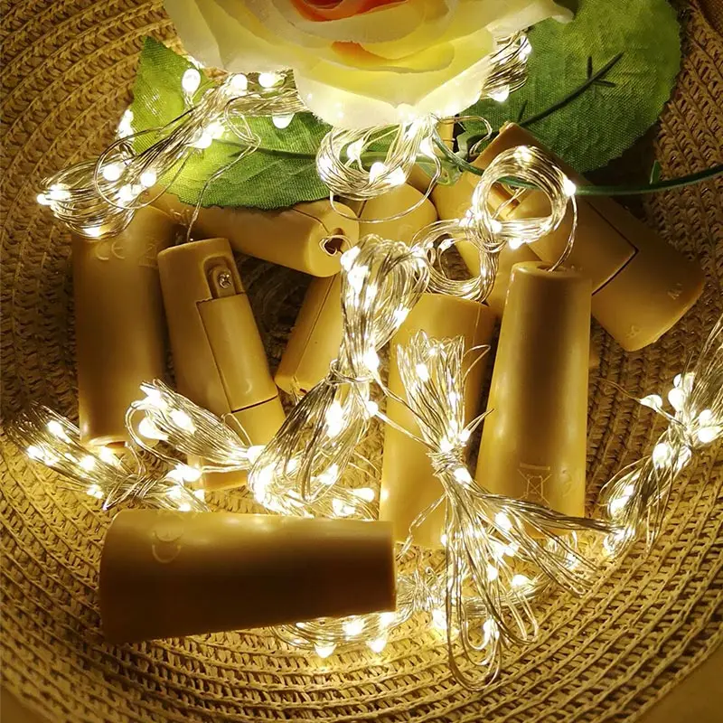 

Led Strings 1M 2M 3M 5M 10M Copper Wire 3XAA Battery Operated Christmas Wedding Party Decoration LED String Fairy Lights