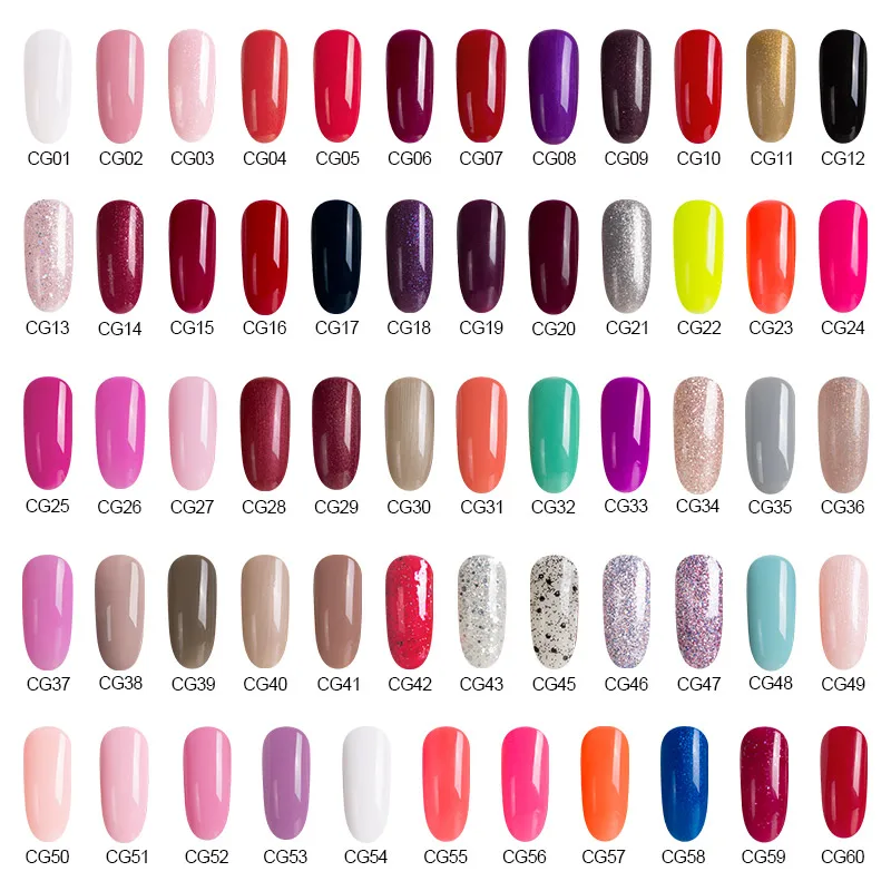 Azure Best Selling Professional UV Nail Gel Polish 120 Colors Nail Gel Lacquer 3D Glitter Gel Nail