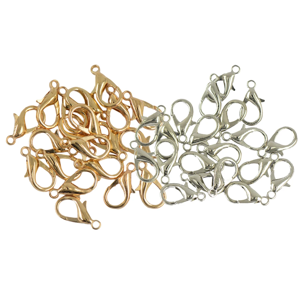 40 Pieces 18mm Lobster Claw Clasps Jewelry DIY Makings Findings