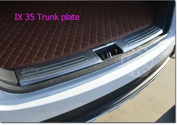 

Car Rear Bumper Protector Step Panel Boot Protector Plate Rear Trunk Plate car accessories for Hyundai ix35 ix 35 2014 2015