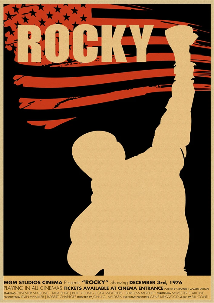 Классический фильм ROCKY Винтаж бумага аниме плакат ROCKY Stallone плакаты домашний Декор стены