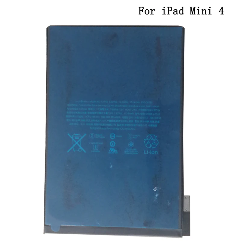

New 5124mAh Battery For iPad mini 4 mini4 A1516 A1538 A1550 Tablet 0 Cycle Replacement Built-in Batteries