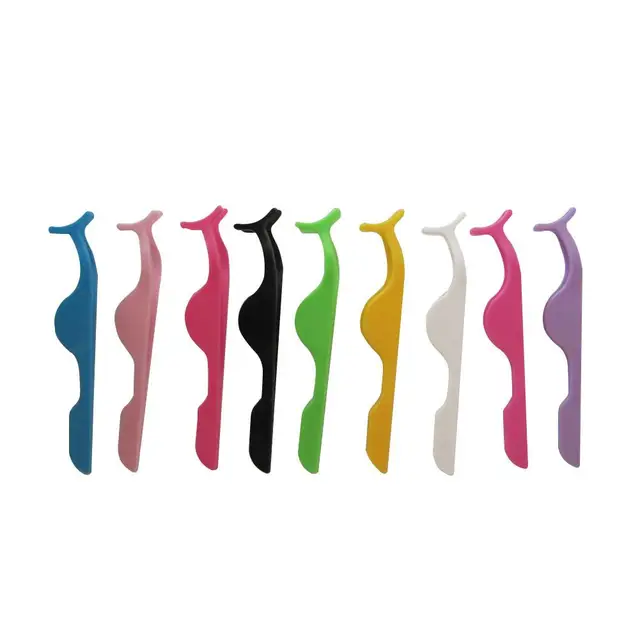 Best Offers 1PCS False Eyelash Fake Eye Lash Tweezers Applicator Clip Beauty Makeup Tool Make up Eyelashes Tweezer Lash Curler Color Random