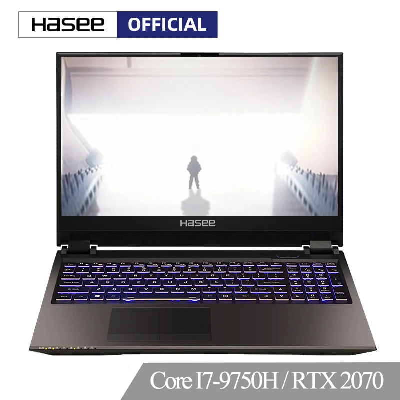 Ноутбук hasee Z9 CT7PK для игр (Intel Core I7 9750H + RTX 2070/16 ГБ ОЗУ/256 SSD 1T HDD/15 6 '飨 Гц ips 72% NTSC)