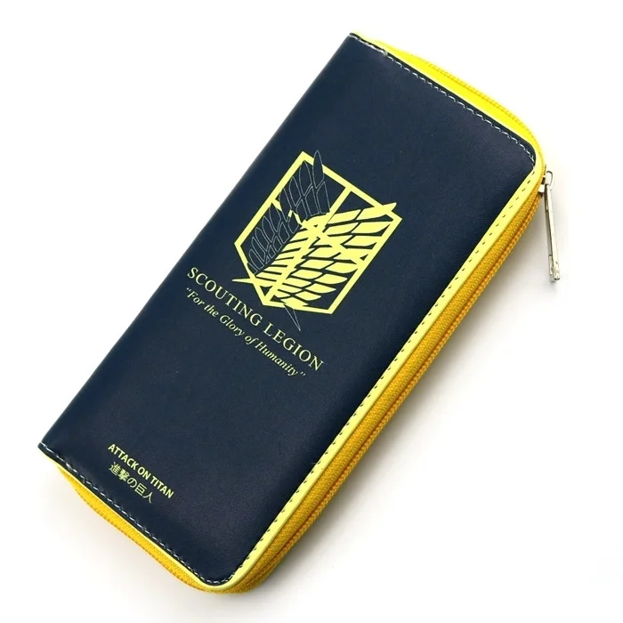 

Anime Attack On Titan Wings of Liberty Long Clutch Purse PU Leather Wallet
