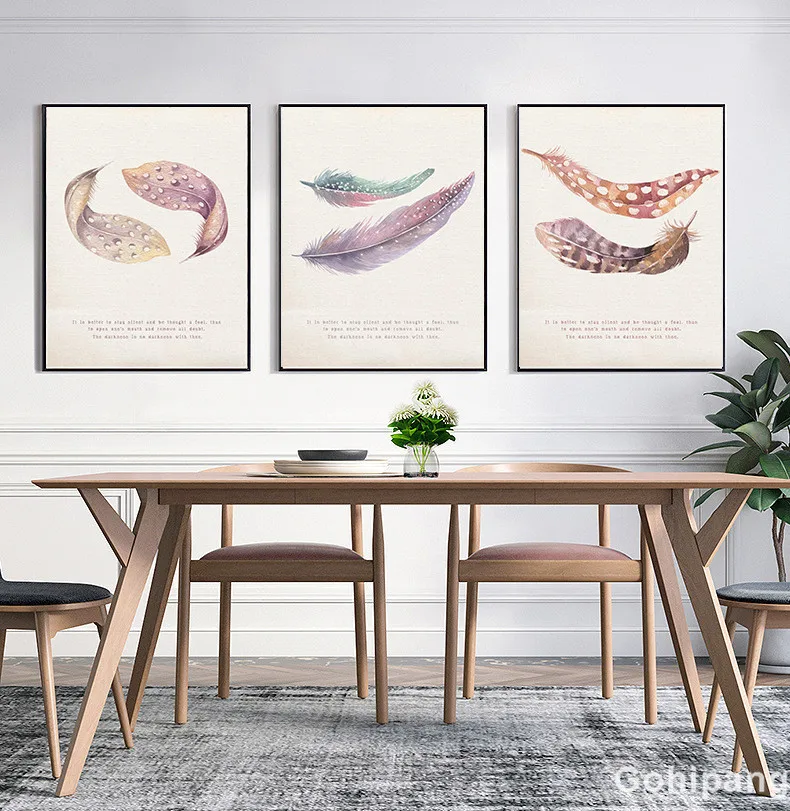 Chinese-Style-Colored-Feathers-Canvas-Painting-Letter-Quote-Picture-Art-Print-Living-Room-Bderoom-Wall-Decor (2)