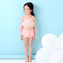 Купальник для девочек 2 шт. купальники женский Разделение бикини детские, для малышей Купальники Бикини для девочек детский плавательный костюм, шорты 8803