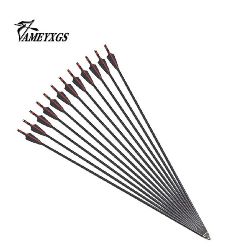 Buy 15 Pcs/30 Pcs 31.5 inch FiberGlass Arrows with Arrow Tip Broadhead Plastic