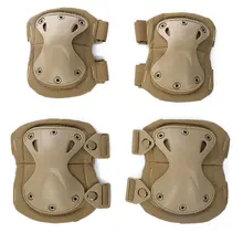 Outdoor Hunting Skate Ride Knee Elbow Protector Gear Suits Military Tactical Combat Paintball Clothes Knee Elbow Protect Pad Set