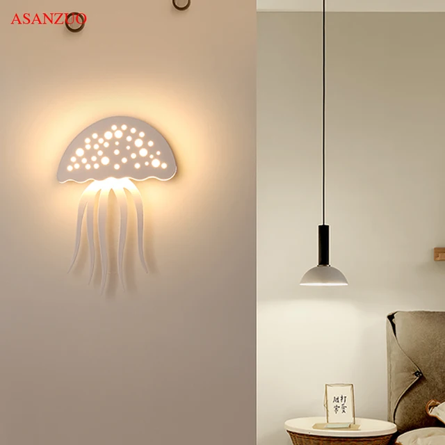 New creative acrylic indoor wall lamps modern living room led wall sconce lights bedroom bedside lamp stair lampara de pared bra