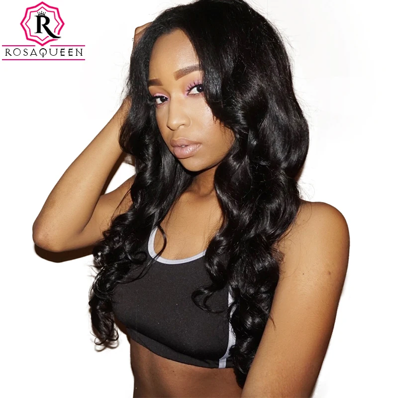 Rosa Queen Lace Front Human Hair Wigs For Black Women Brazilian Body Wave Remy Hair 130% Density With Baby Hair body-wave : image Rosa Queen Lace Front Human Hair Wigs For Black Women Brazilian Body Wave Remy Hair 130% Density With Baby Hair body-wave