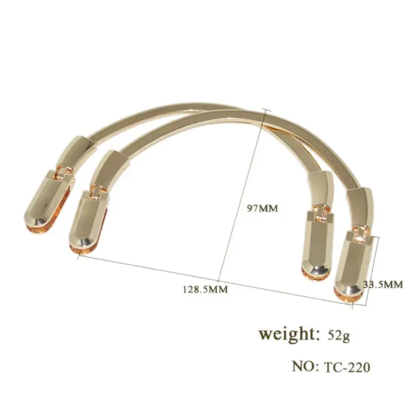 Золотой полукруглый металлический кошелек для изготовления сумочки, сменная ручка для ручного изготовления, самодельные поделки, аксессуары для сумок, детали, рамка для кошелька