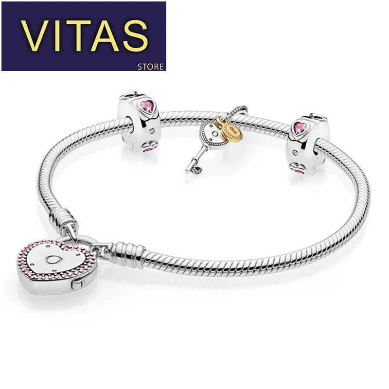

ViTas PAN S925 sterling silver bracelet bracelet fashion elegant heart pendant bracelet couple holiday gifts