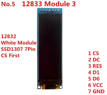 

Blue 2.08 inch OLED 7pin display screen Module 256*64 Pixel 24Pins 31P SPI IIC connection parallel port 3.3V Voltage