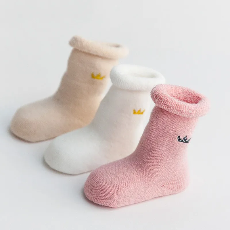 COOTELILI Thicken Cotton Winter Kids Socks Baby Girl Clothes Boys Socks Stuff For Newborns Warm Long Socks For Infant 0-3Y  (7)