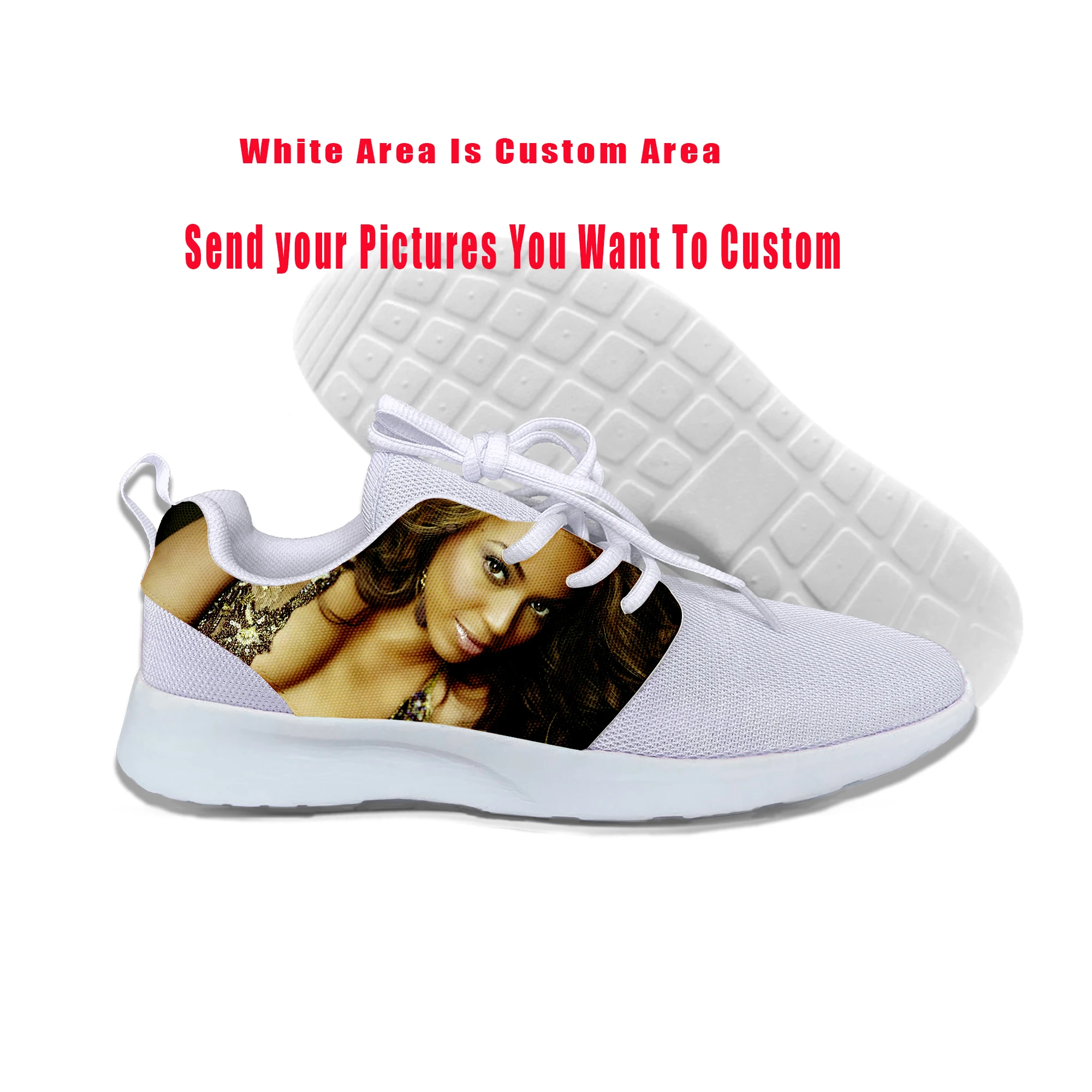 buy Singer Beyonce Fashion Sneakers Hip Hop Casual Shoes Men Shoes 2019 Summer Lightweight Breathable Custom DIY High top Sneakers