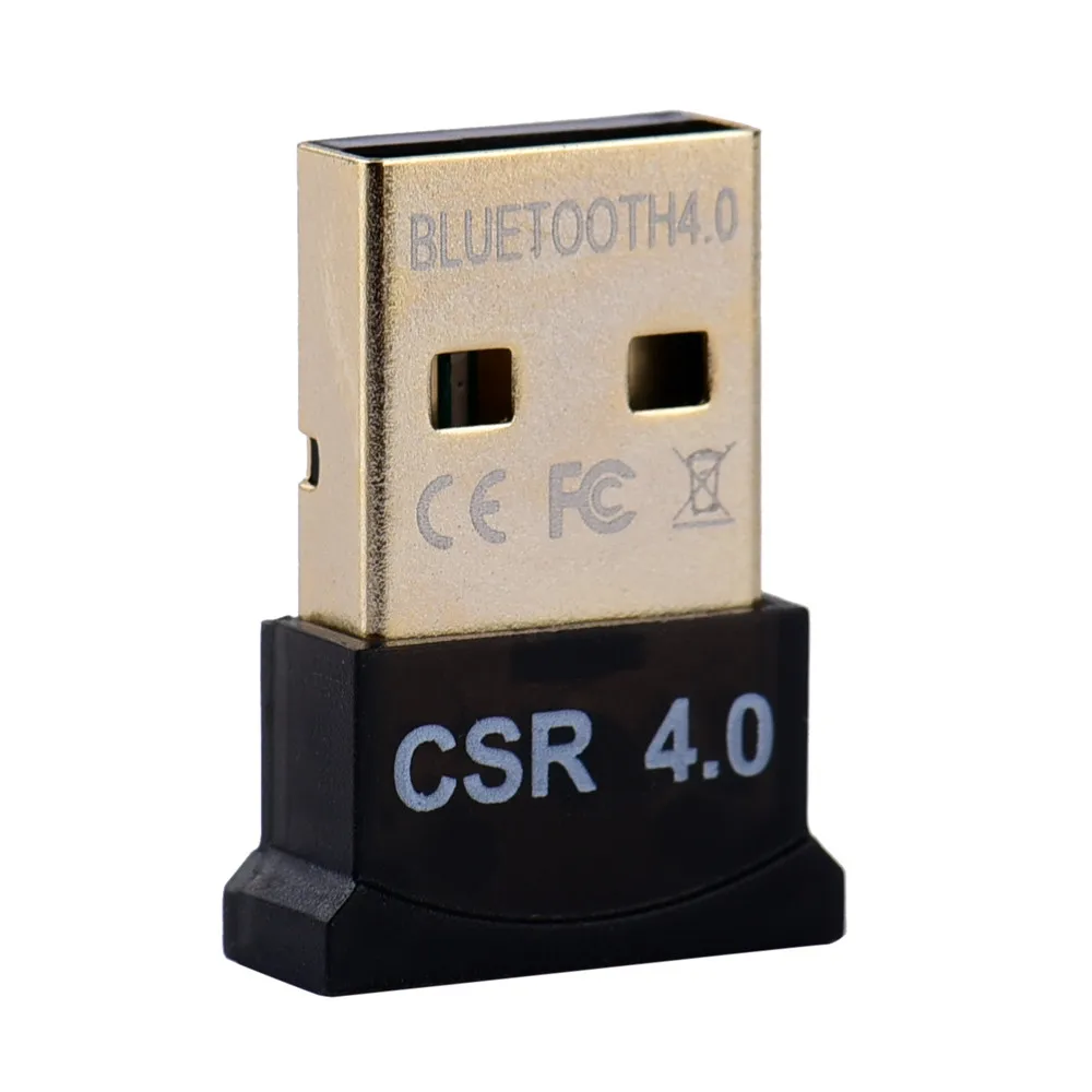 Мини беспроводной USB Bluetooth 4,0 адаптер ключ для ПК ноутбука Win XP Vista7/8/10 17Aug29 - Цвет: Черный