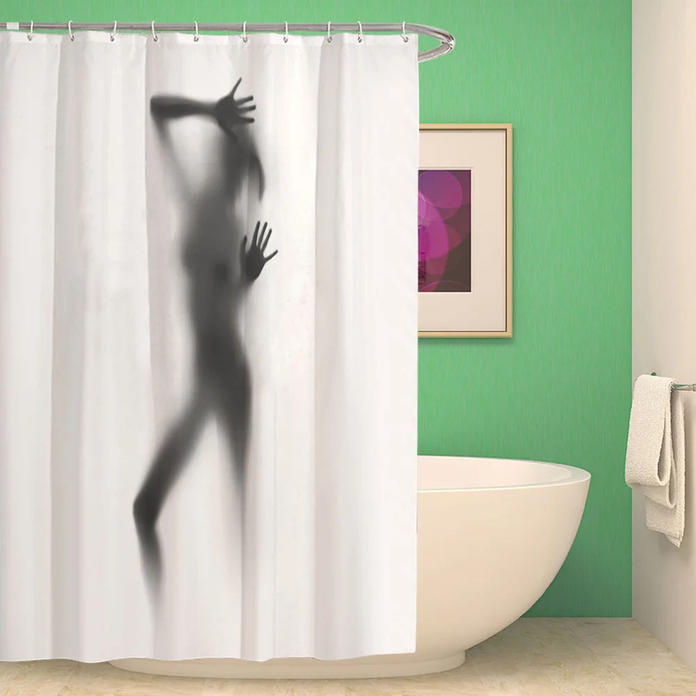 1 шт креативный узор занавеска для душа Сексуальная Женская Экологичная полиэфирная Высококачественная моющаяся душевая занавеска для ванной