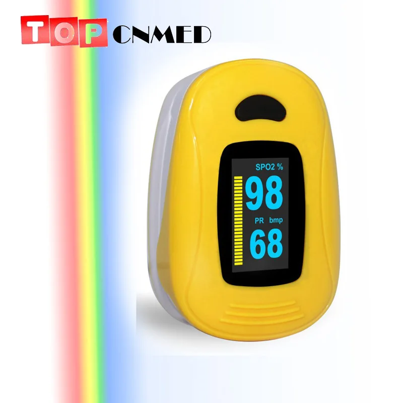 

Alarm Function Beep Sound Fingertip Pulse Oximeter SPO2 Pulse Rate OLED Screen TWO Colors Display