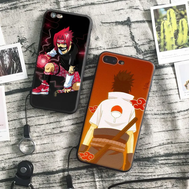 

Naruto Sasuke Uchiha Coque Phone Case Cover Shell Bag For Apple iPhone X 8Plus 8 7Plus 7 6sPlus 6s 6Plus 6 5 5S SE