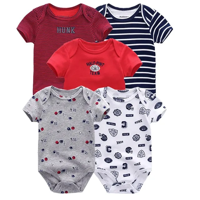 Г., 5 шт./лот, однотонная одежда для маленьких мальчиков хлопковая одежда с единорогом для новорожденных девочек от 0 до 12 месяцев боди, одежда для маленьких девочек Roupas de bebe - Цвет: Baby Clothes5069