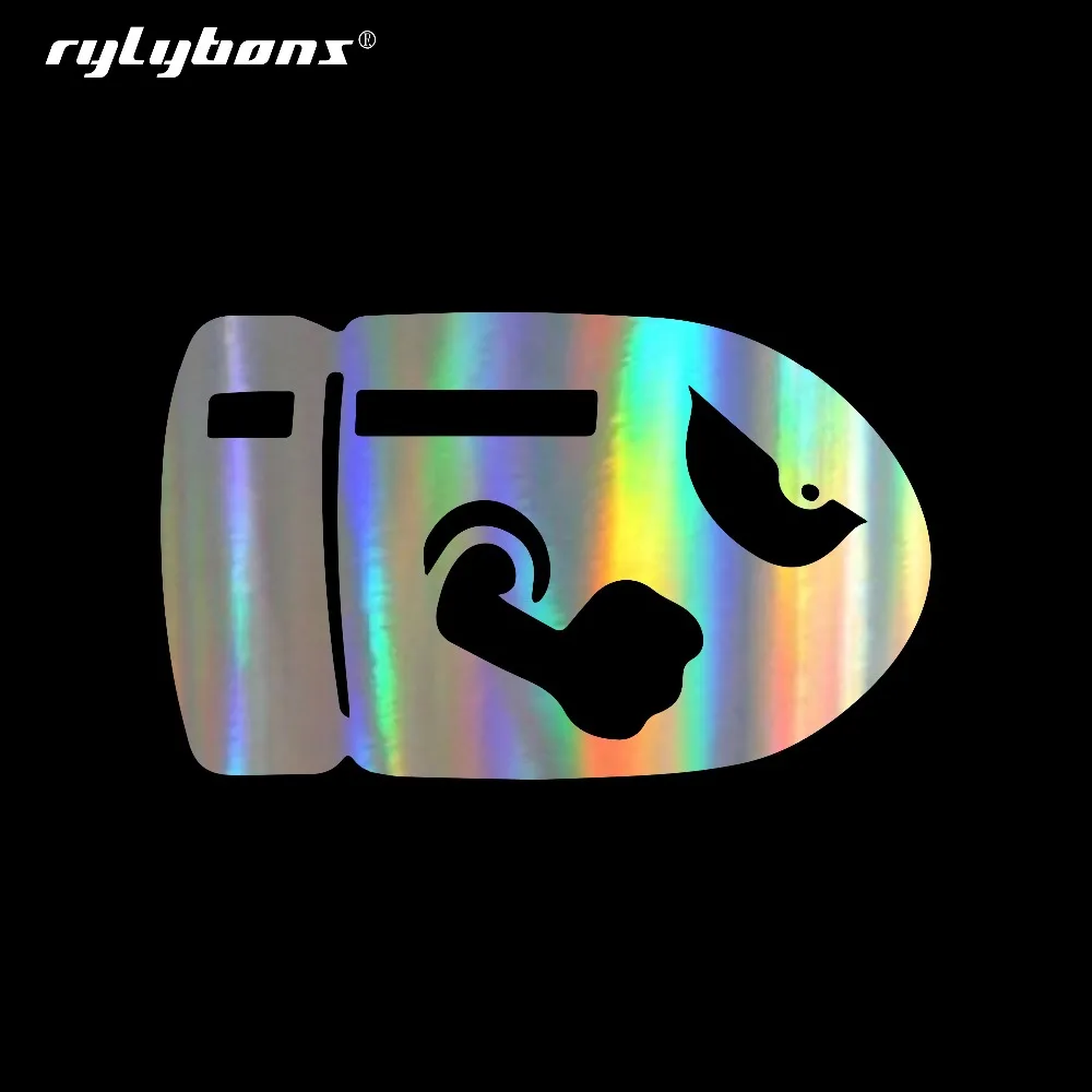 Rylybons Bullet Bill Мультяшные наклейки на бампер и для автомобиля Стайлинг украшение
