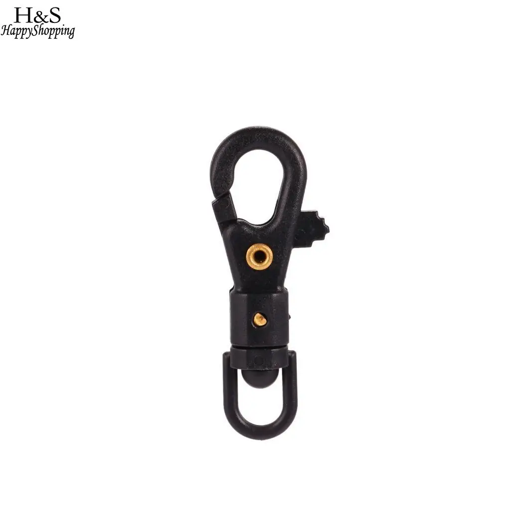degree Buckles Camping Black Hiking Snap Trigger Clip Lobster Hook 360 Swivel Rotatable Tactical Hooks rotating